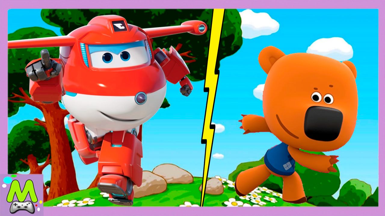 Ми-Ми-Мишки против Супер Крыльев.Кеша и Тучка в Гонках Наперегонки с Самолетами-Роботами смотреть онлайн