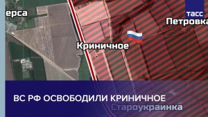 ВС РФ освободили Криничное