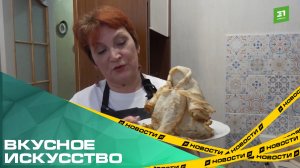 Вкусное искусство. Кулинар из Златоуста сделала к Масленице куклу из блинов