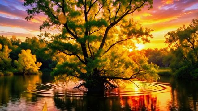 Очень Красивая Музыка для Медитации и Релакса ♪ Спокойный Закат и музыка для глубокого сна и отдыха