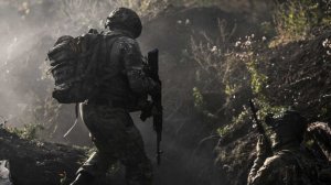 Кадры освобождения села Приморское в Запорожской области