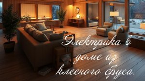 Скрытая проводка в доме из клееного бруса