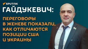 Гайдукевич: переговоры в Женеве показали, как отличаются позиции США и Украины