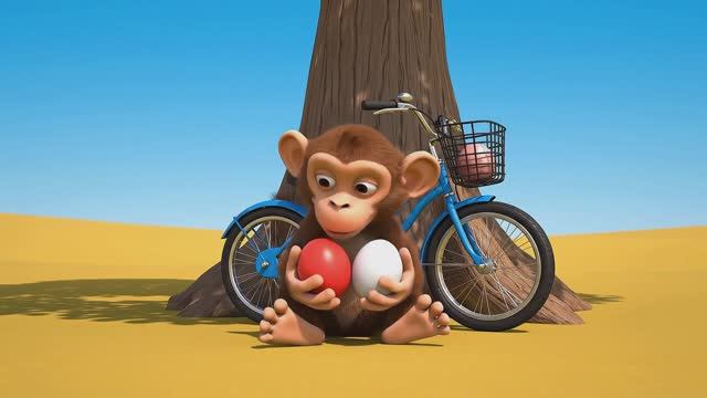 Обезьяна и яйца. Мультик для детей
