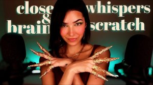 ASMR Closeup Whispers & Brain Scratches for Sleep 💤