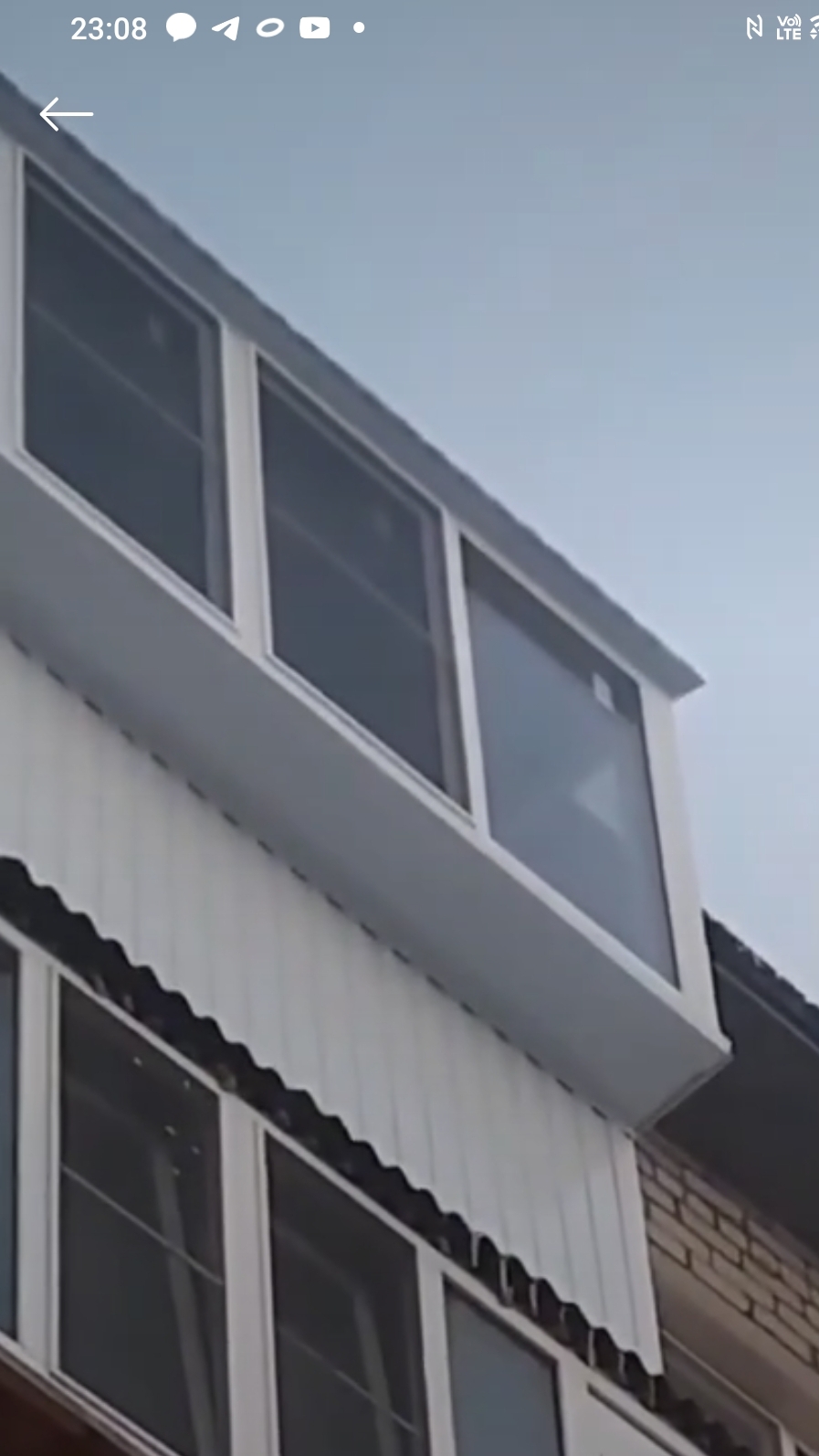 Увеличение балкона по остеклению!