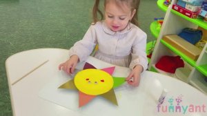 "Солнышко" творческая поделка у детей младшей группы Funny Ant Malahovka