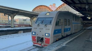 Автомотриса АС01-015 на Витебском вокзале, 2026 год