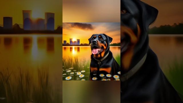 #Игривый_щенок ; #Rottweiller ; #dog ; #puppy ; #Helen_Wladi ; #nature_walks ; #song ; #music ;