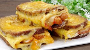 Проще не бывает! Горячие бутерброды на сковороде. Сытный завтрак за 15 минут