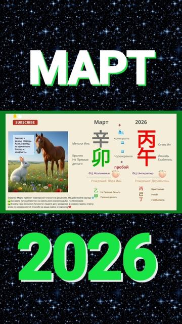 Март 2026 бацзы прогноз #бацзы
