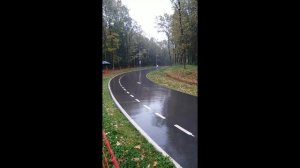 01.10.2023 Тула, Косая гора, спуск в дождь.