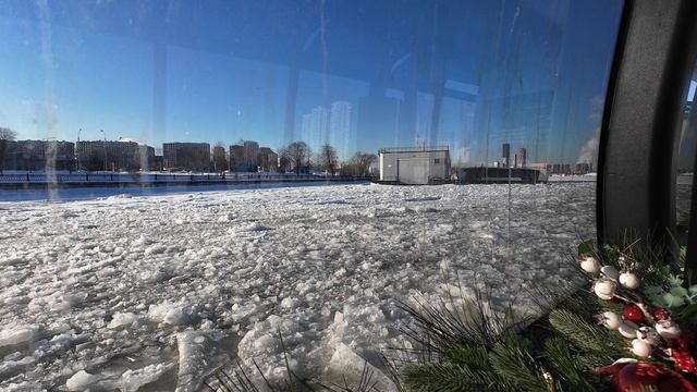 Прогулка на электросудне, маршрут № 2 Печатники — ЗИЛ 17 февраля 2026, Москва, Россия. Часть 1.