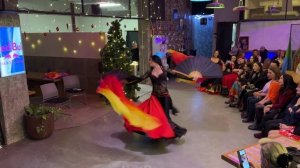 "FIRE GODDES" ВОСТОЧНЫЙ ТАНЕЦ ЖИВОТА с веерами-вейлами 💃 О.Кочнева. ШКОЛА ТАНЦЕВ. Veil Belly dance.