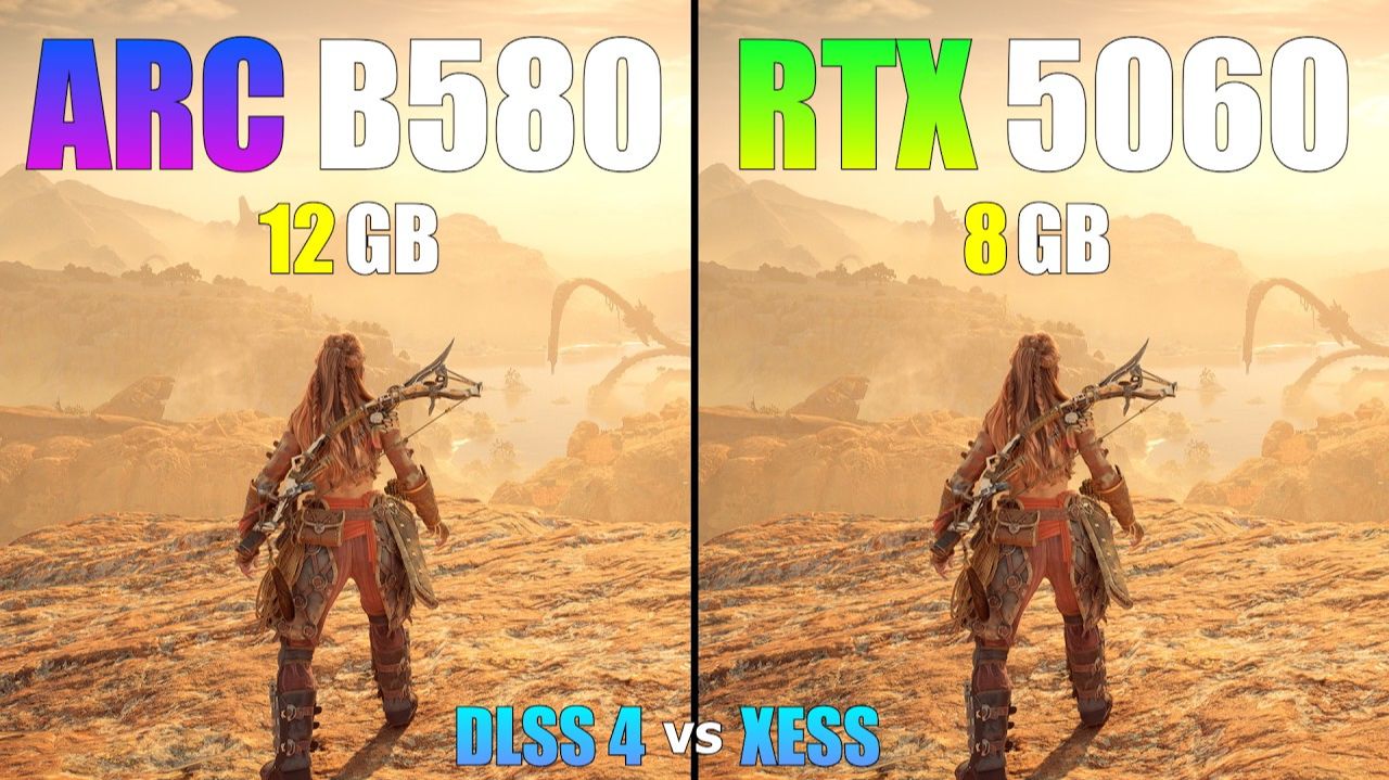 Intel ARC B580 12 ГБ против RTX 5060 8 ГБ: DLSS 4 против XESS - Обзор в играх! смотреть онлайн