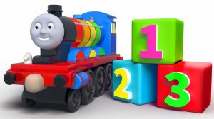 Изучаем цвета и цифры - Уличные транспортные средства и поезд! Как собрать игрушечную машинку