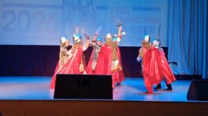 Концерт в поддержку участников СВО "Творим добро вместе". Танец "Богатыри"