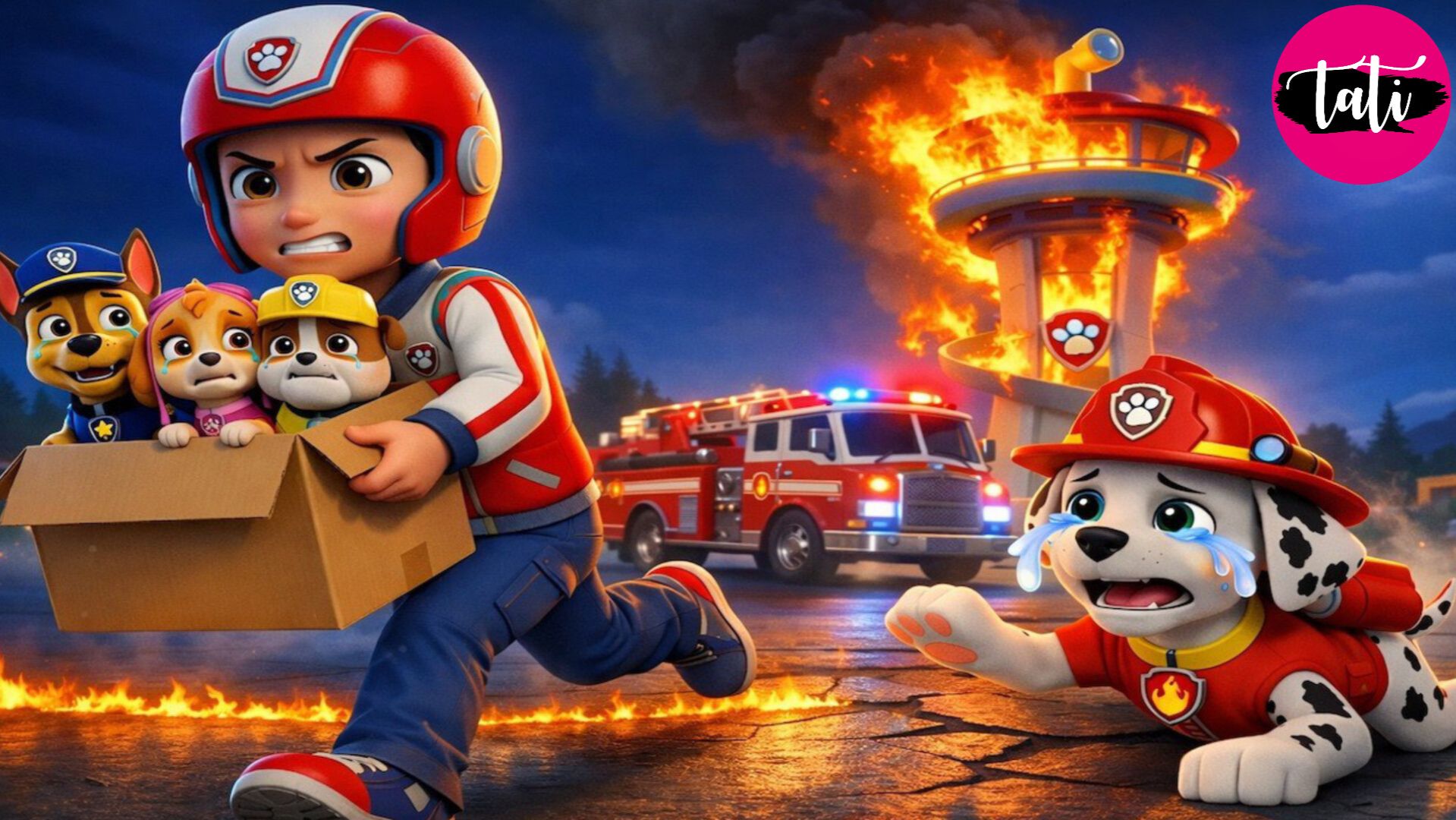 Щенячий патруль и Маршалл. Залипательное видео. Мультфильм для детей и малышей. Анимация 252 смотреть онлайн