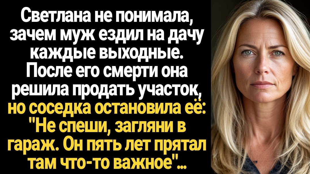 ИСТОРИИ ИЗ ЖИЗНИ/После смерти мужа, жена решила проверить гараж, а войдя увидела такое смотреть онлайн