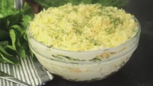 Салат "Интрига" / Секрет в хрустящем слое! Простой, но вкус совершенно незабываемый !