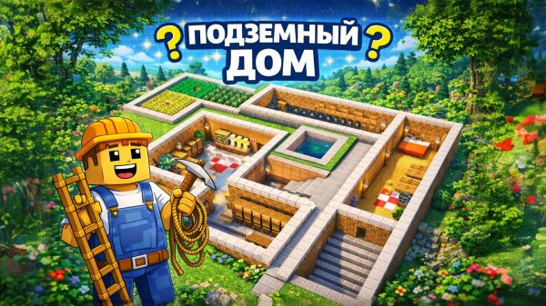 Я ПОСТРОИЛ ПОДЗЕМНЫЙ ДОМ О КОТОРОМ НИКТО НЕ ДОЛЖЕН ЗНАТЬ |МАЙНКРАФТ СТРОИТЕЛСЬТВО