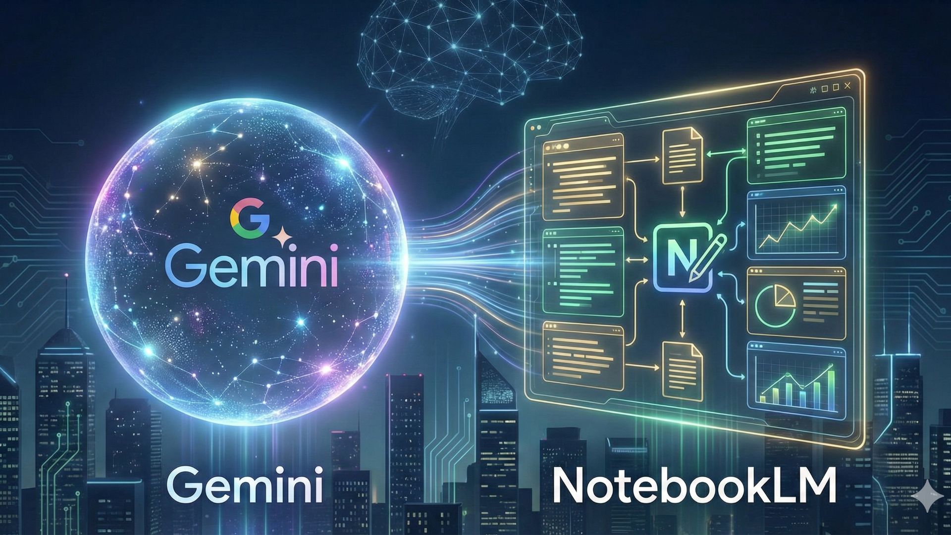 Функции Gemini и NotebookLM
