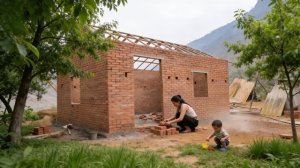 Мать и дочь превратили бесплодный участок земли в дом своей мечты всего за год. Бушкрафт