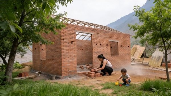 Мать и дочь превратили бесплодный участок земли в дом своей мечты всего за год. Бушкрафт