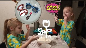 Готовим с папой. Лера и Ангелина готовят детские творожники❤️