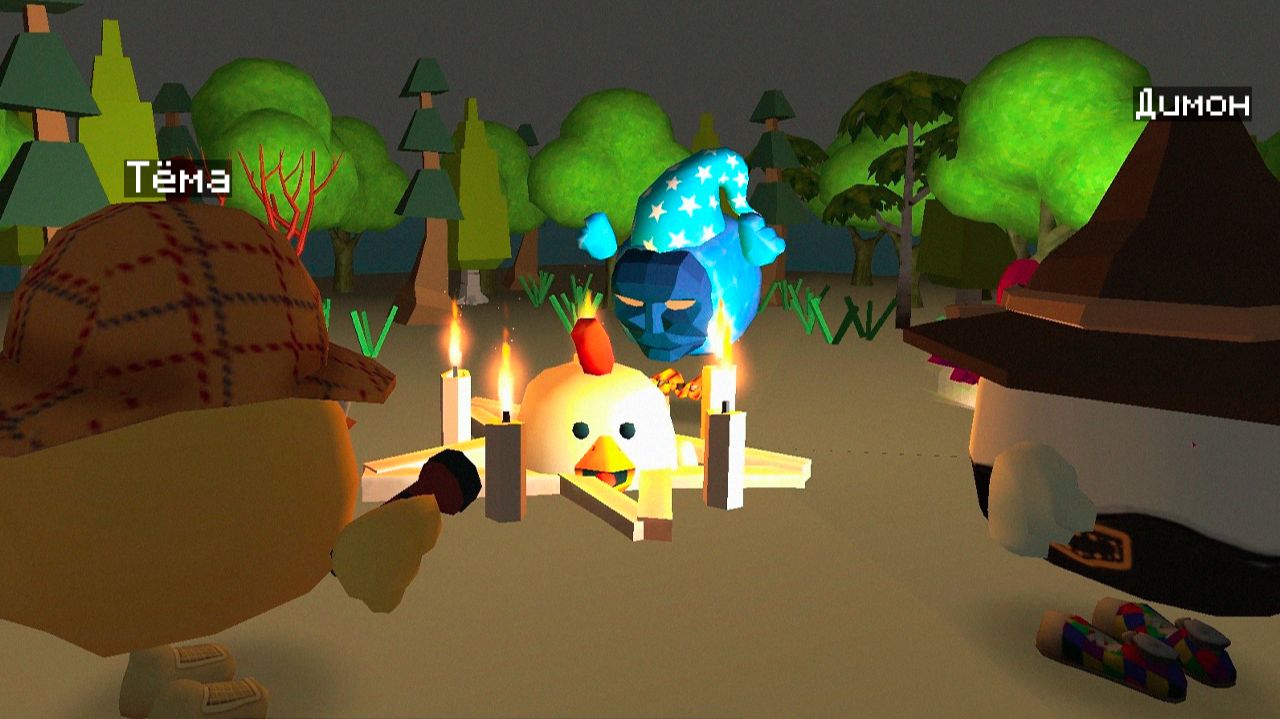 😨 Нашли Секту Культистов в Чикен Ган! Тёмофф Chicken Gun