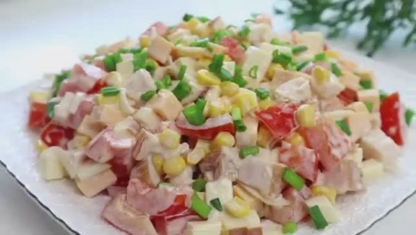 "УМОЛЯЮ"😂Запишите Рецепт Этого САЛАТА!ОЧЕНЬ БЫСТРЫЙ Простой салат За Пять Минут / Гости на пороге !