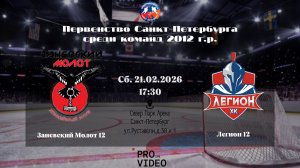 ХК "Заневский Молот" 12 - ХК "Легион" 12 | 21.02.2026