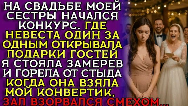 ИСТОРИИ ДУШИ/На свадьбе моей сестры начался конкурс.где невеста….