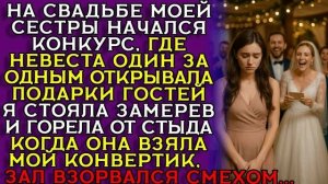 ИСТОРИИ ДУШИ/На свадьбе моей сестры начался конкурс.где невеста....