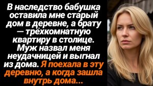 Жизненные Истории/Бабушка оставила мне в наследство дом в деревне, а брату квартиру в центре