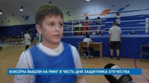 БОКСЁРЫ ВЫШЛИ НА РИНГ В ЧЕСТЬ ДНЯ ЗАЩИТНИКА ОТЕЧЕСТВА