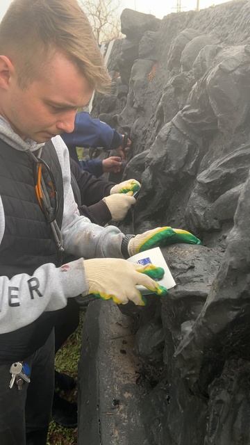 Реставрация мемориала, расчистки