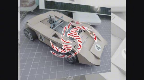 Спорткар McLaren  из бумаги своими руками
