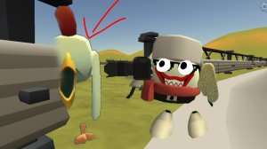 призыв объекта 271 в chicken gun! long mouth и другая чепуха снята на камеру