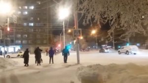 Метель безумная .Морозный вечер. Красноярск