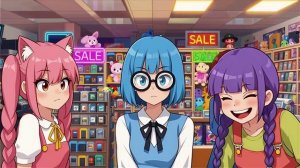 Смешное игровое аниме с девушками 2