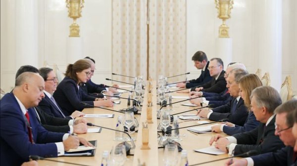 Министр С.В.Лавров с Министром иностранных дел Кубы Б.Родригесом Паррильей, Москва, 18 февраля 2026