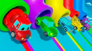 Песенка Азбуки - Колеса в автобусе Поезд и машинка для щенков Детские стишки и песенки для малышей