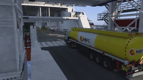 Euro Truck Simulator 2 #34 - Перевозка Керосина на пароме 327км