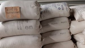 Купили зерно для курочек