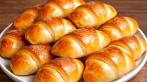 Рогалики с Яблоками! Идеальное тесто, всегда получается! Выпечка