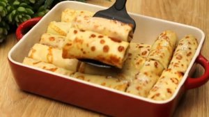 Блины с начинкой | Блины с творогом | Простой и вкусный десерт