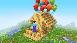 НУБ ПОСТРОИЛ ЛЕТАЮЩИЙ ДОМ НА ШАРИКАХ В МАЙНКРАФТ ! НУБИК И ТРОЛЛИНГ ЛОВУШКА В MINECRAFT