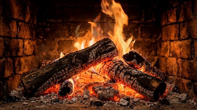 Камин 4К | Fireplace 4K | Звуки камина смотреть онлайн