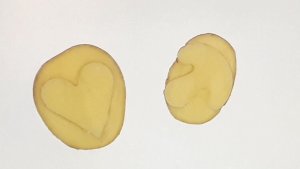 Штамп из картошки/Печать из картофеля своими руками